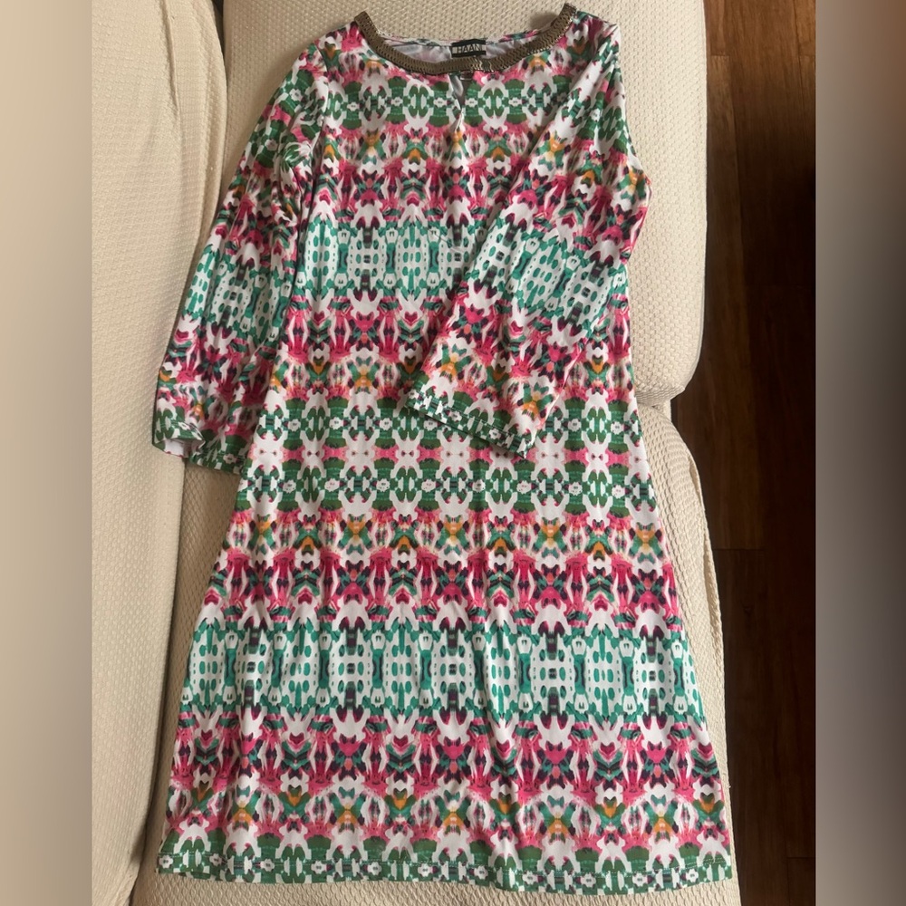 Floral print luxurious dress